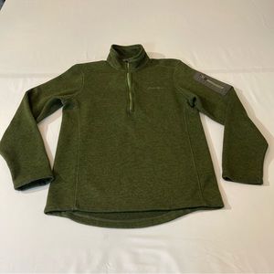 Eddie Bauer, Mens, med. green , pullover , good condition, Preowned